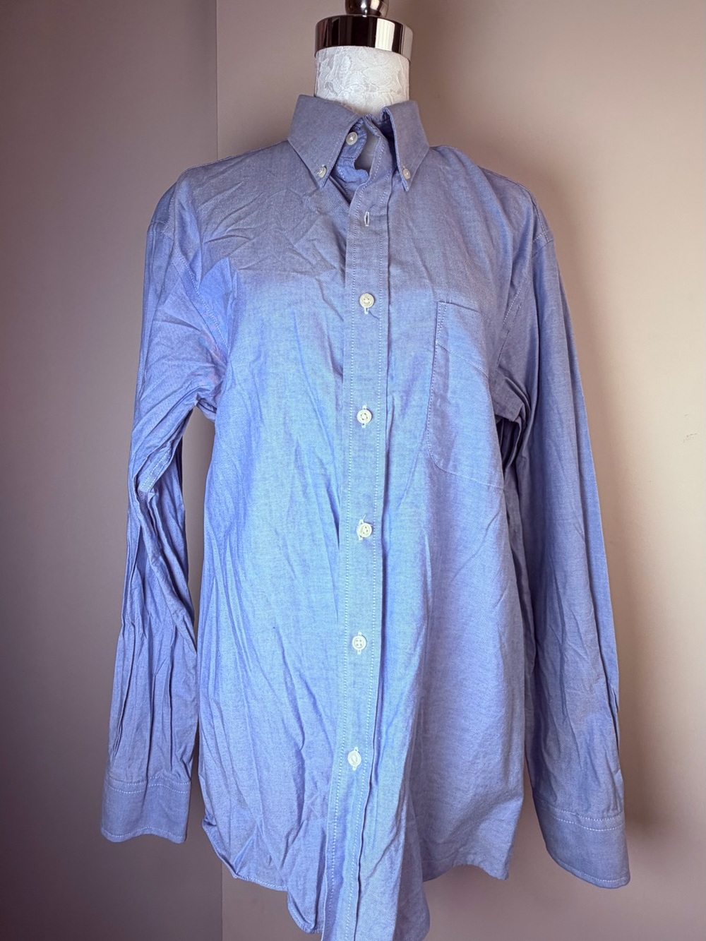 Club Room Light Blue Button-Down Oxford Shirt